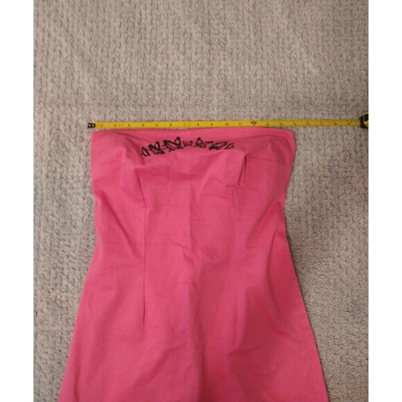 MODEMERR Fringed bottom dress Small Y2k retro vintage pink Punk Grunge - Picture 6 of 8